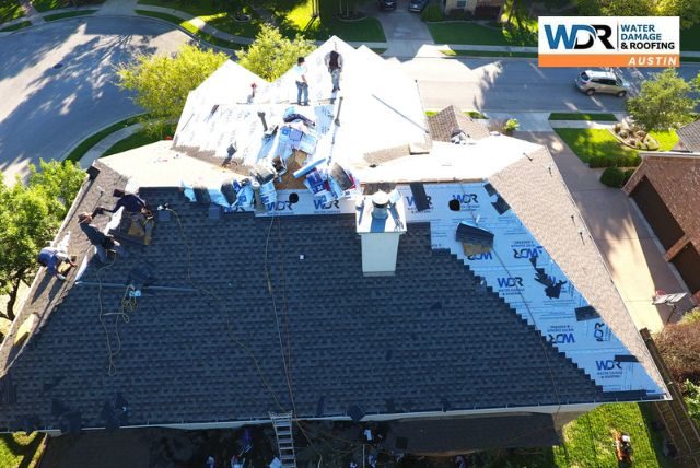 gray shingle roof
