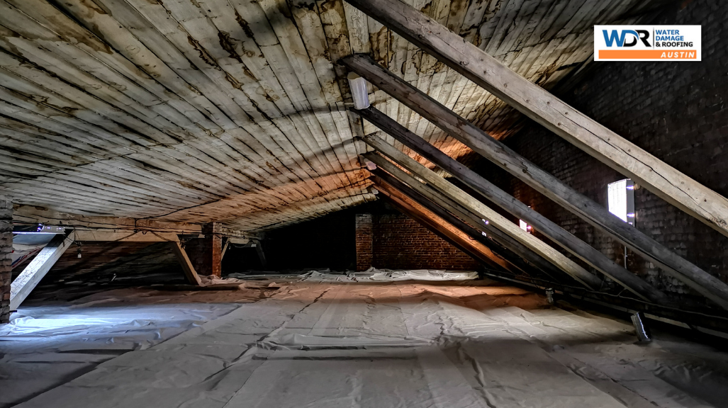 Internal-Damage wooden attic