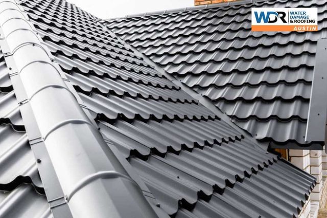 gray tile roof
