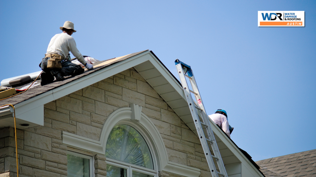 roofer installing a vent