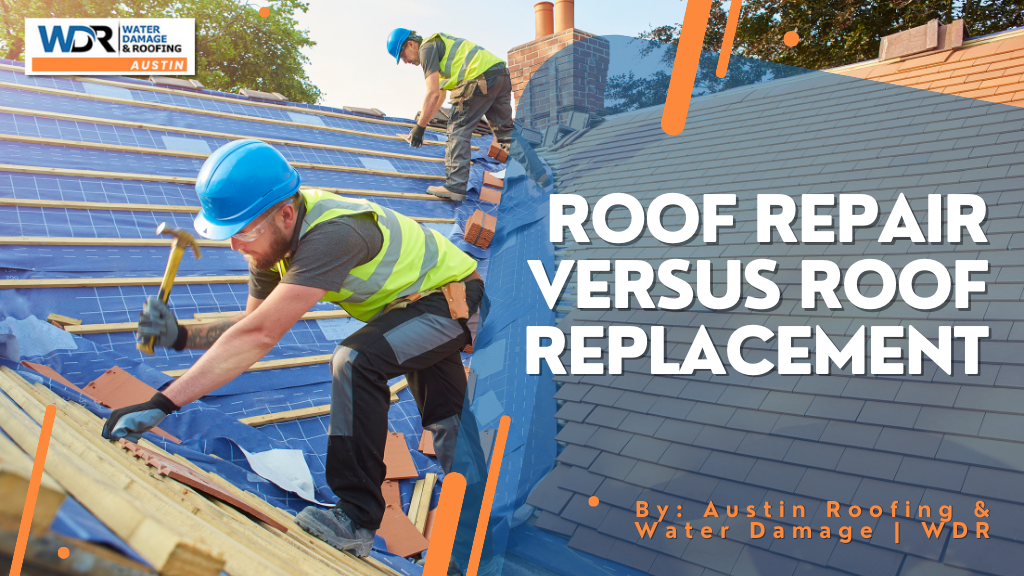 roofing contractors repairing a roof